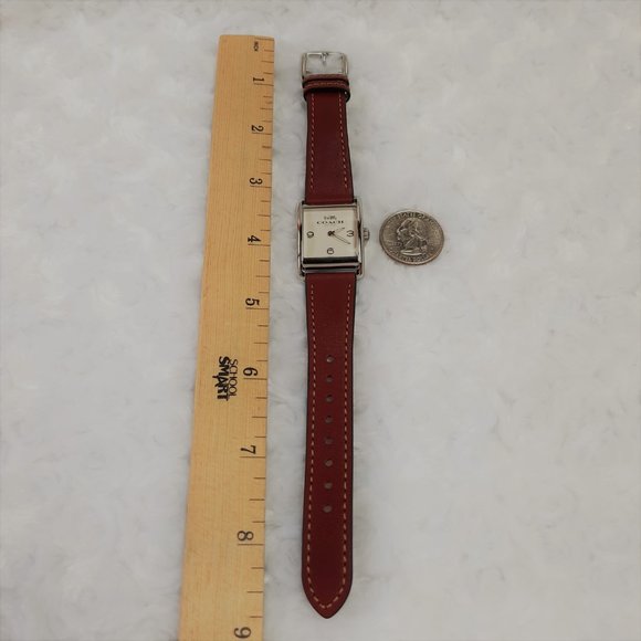 Coach Square Quartz Watch with Leather Belt - Picture 8 of 8
